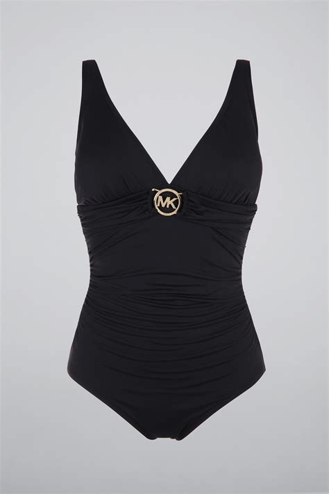 michael kors bathing suits plus size|Michael Kors long sleeve swimsuit.